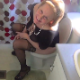 A mature, blonde woman records herself taking a somewhat soft-sounding shit while sitting on a toilet. Some pissing and a small fart is heard. She comments on the smell. Presented in 720P HD. About 2.5 minutes.
